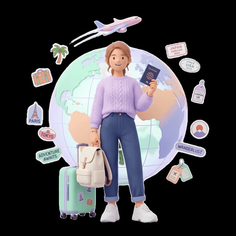 Travel illustration — check visa requirements for any country in the world